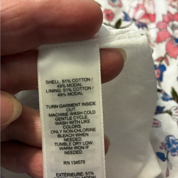 Vineyard Yards (Martha’s) Pink Blue Floral Maxi Dress (XL) Excellent Condition - Picture 3 of 7